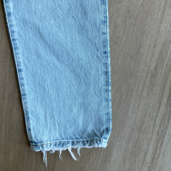 Leviβs Embroidered 501 Made & Crafted Straight denim jeans Boho free people 27 - Picture 4 of 15